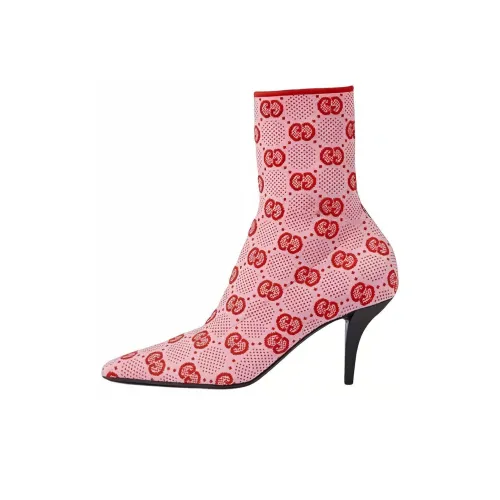 GUCCI Ankle Boots 7.5cm Women's Pink