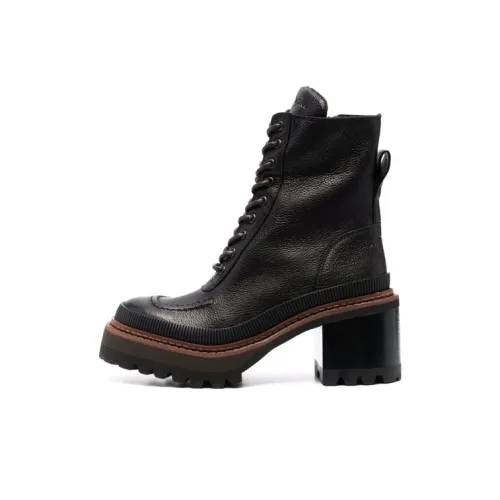 See By Chloé Mahalia Lace-up Ankle Boots