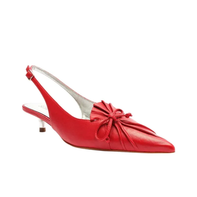 Schutz Zane Slim Heel High Heels 5cm Women's Red-2