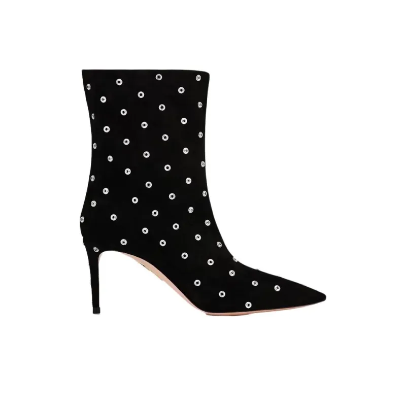 AQUAZZURA Matignon Ankle Boots 7.5cm Women's Black-1