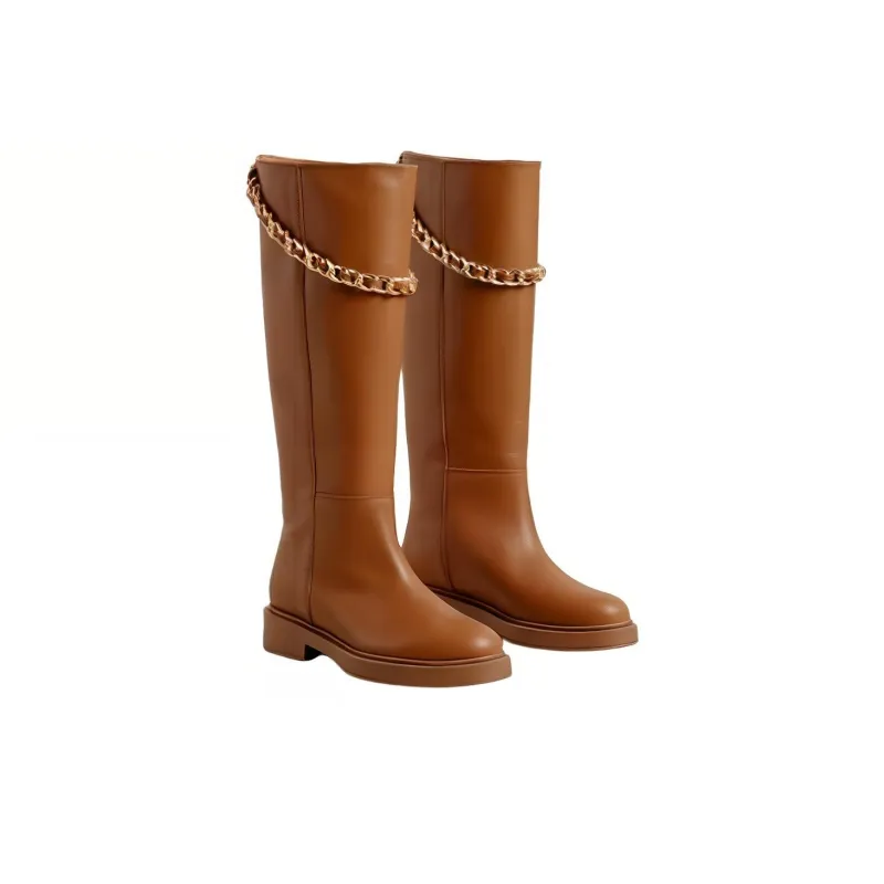 ALOHAS Knee-high Boots Women's Umber-2