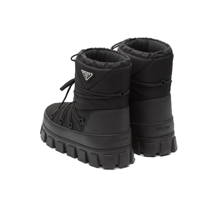 PRADA Nylon Gabardine Après Ski Boots-4