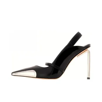 OFF WHITE Slim Heel High Heels 10cm Women's Black