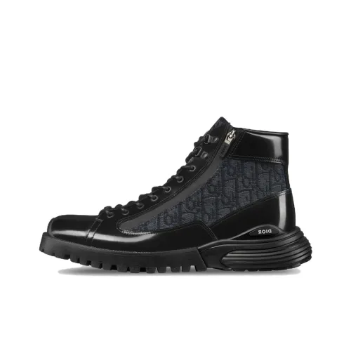 DIOR Combat Ankle Boots Men's Black