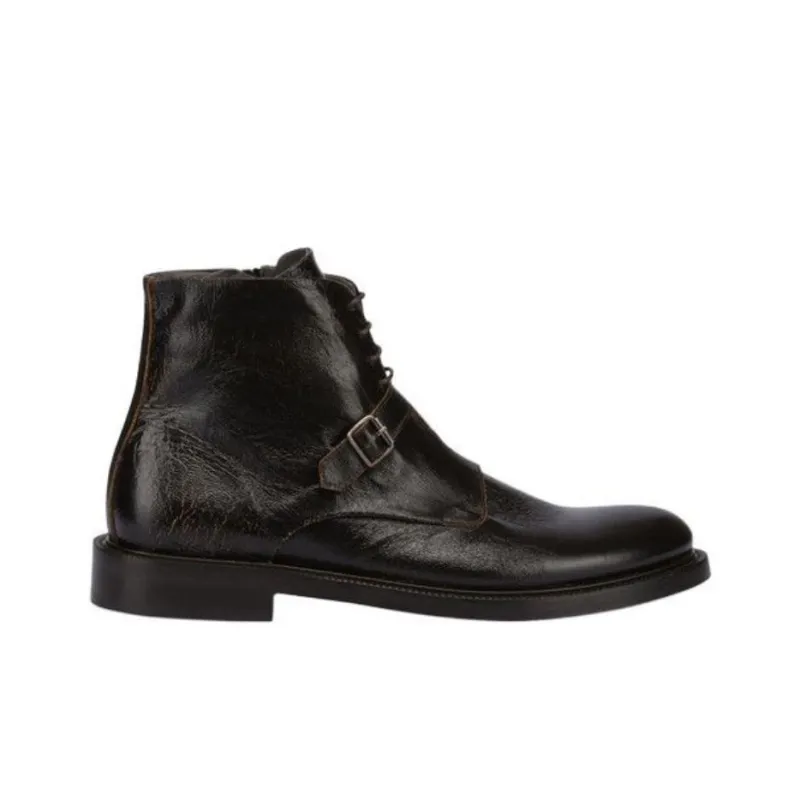 Pollini Ankle Boots Men's Dark Brown-1