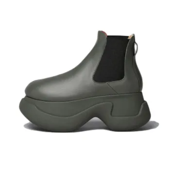 MARNI Aras 23 Short Chelsea Boots Women's Green