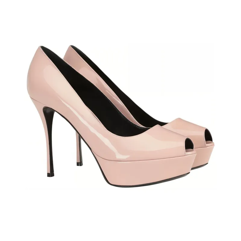 SERGIO ROSSI Sr Godiva Slim Heel High Heels 7.5cm Women's Pink-2