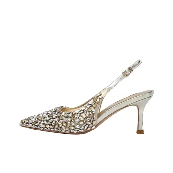 NICOLI Foligne Slim Heel High Heels 7cm Women's Gold