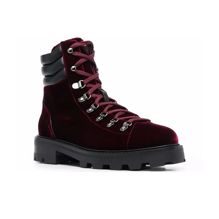 Jimmy Choo Eshe Ankle Boots Women's Black Red-1