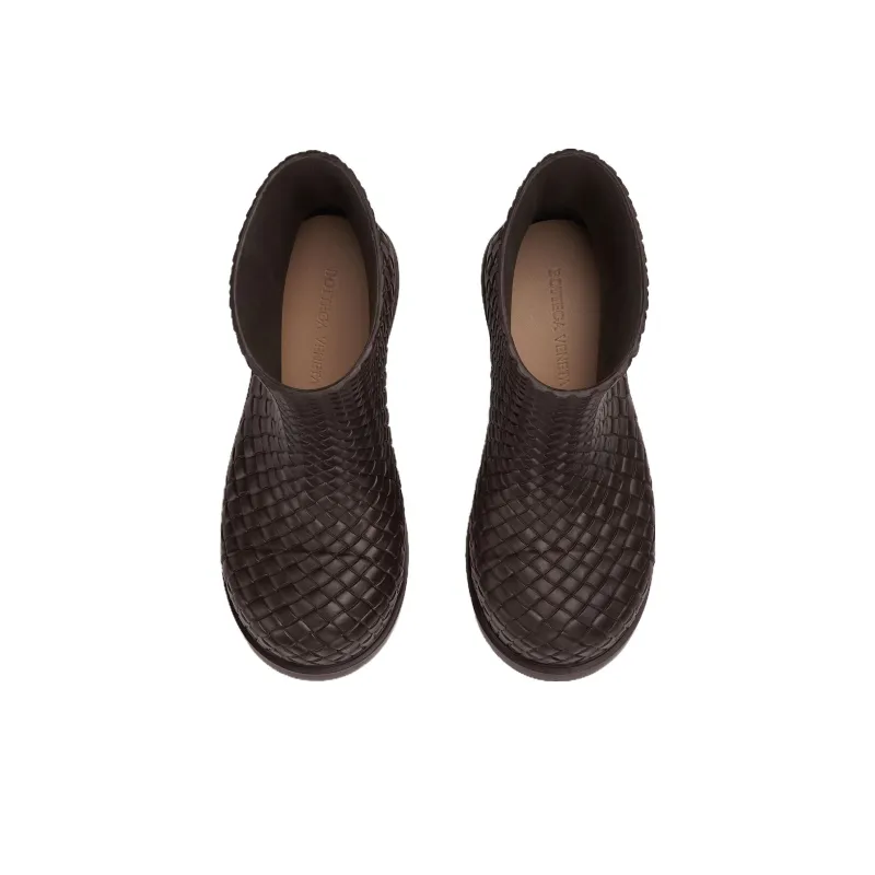 Bottega Veneta Fireman Ankle Boots Women's Chocolate Brown-2