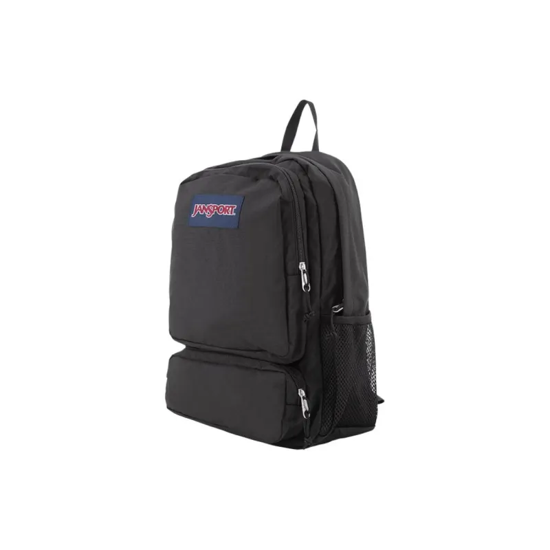 JanSport Fabric Backpack Large Size Unisex Black-1