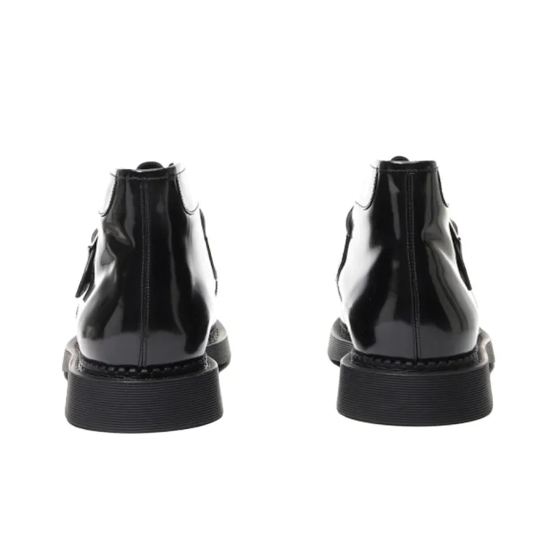 SAINT LAURENT Leather Creeper Boots-3