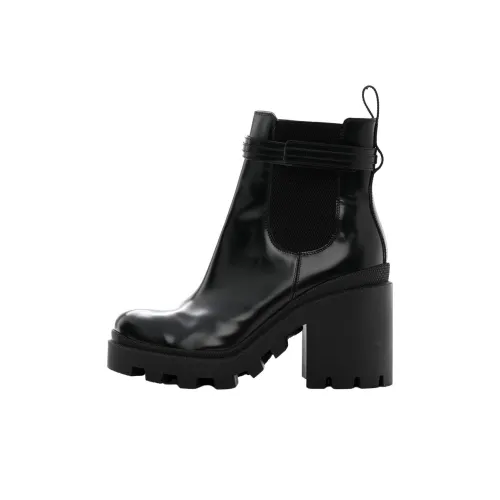 GUCCI Short Chelsea Boots Women's Black