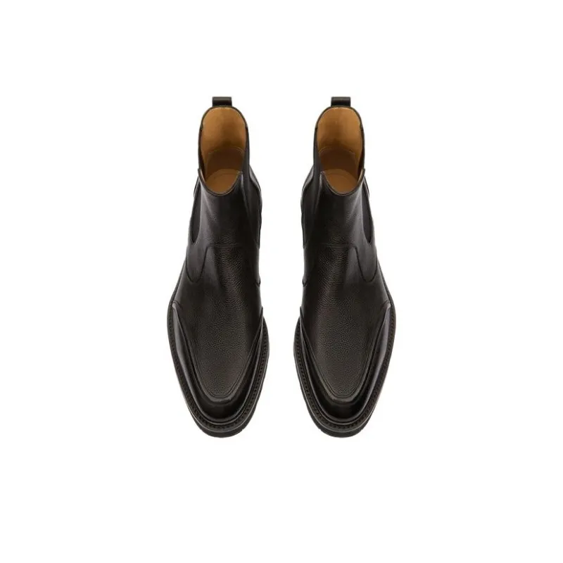 BALLY Short Chelsea Boots Men's Black-3