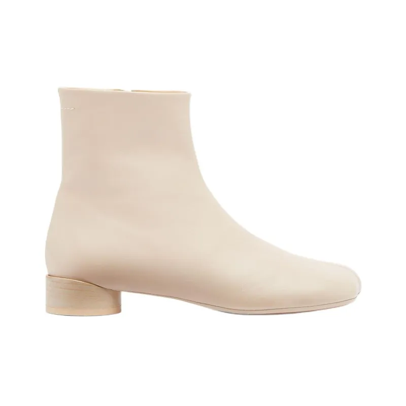 MM6 Maison Margiela Ankle Boots 3.5cm Women's Beige-1