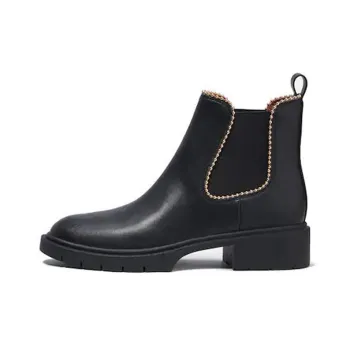 COACH Levy Short Chelsea Boots Women's Black