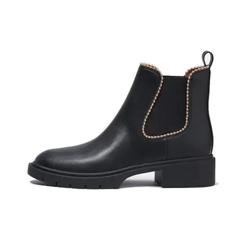 COACH Levy Short Chelsea Boots Women's Black
