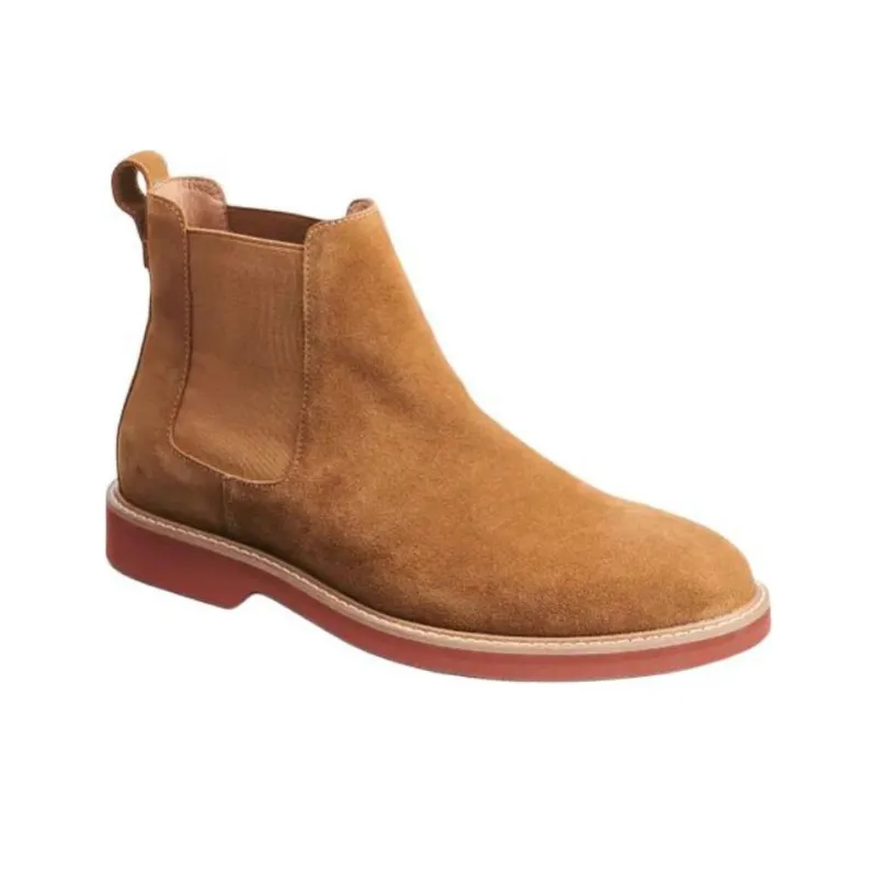 G.H. Bass & Co. Buck Ankle-Length Chelsea Boots Men's Yellow-2