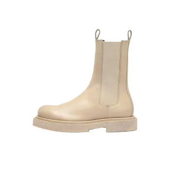 Officine Creative Tonal Short Chelsea Boots 4cm Women's Beige