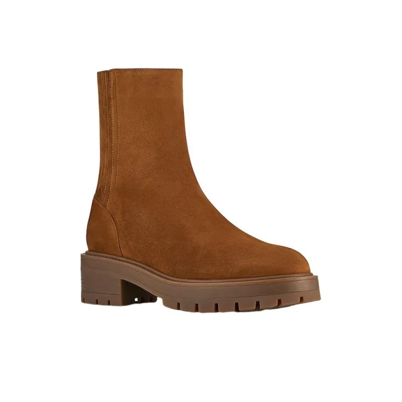 AQUAZZURA Saint Honore Ankle Boots 4.5cm Women's Brown-2