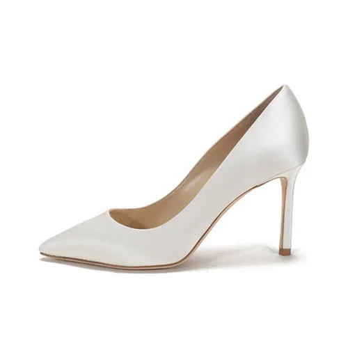 Jimmy Choo ROMY Slim Heel High Heels 8.5cm Women's Ivory