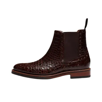 GRENSON Short Chelsea Boots Women's Brown