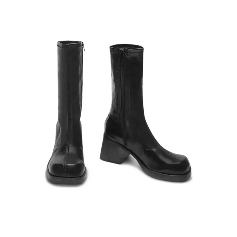 MIISTA Ankle Boots 6.5cm Women's Black-4