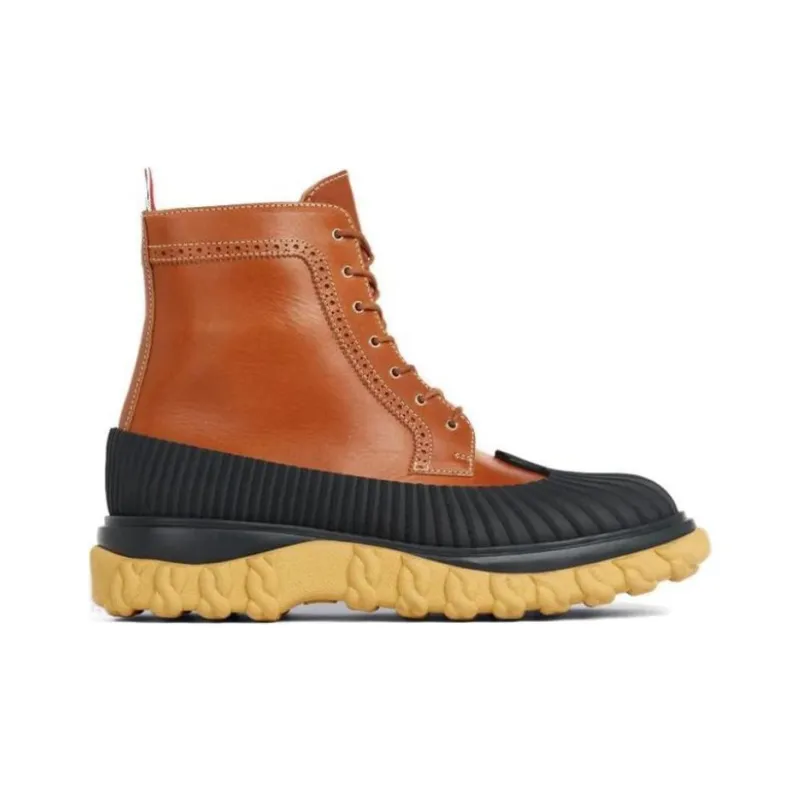 THOM BROWNE Covered Outsole Wingtip Boots-1