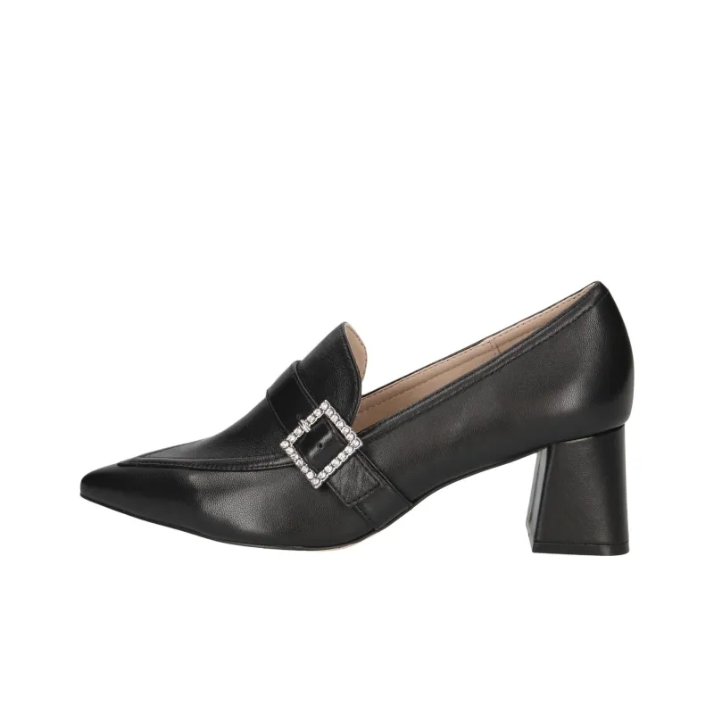 CAPRICE Gillian Block Heel High Heels 5.5cm Women's Black-0