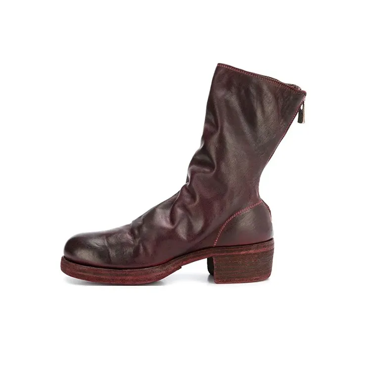 GUIDI Worn Effect Boots-0
