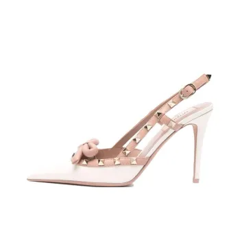 Valentino Slim Heel High Heels 10.5cm Women's Ivory