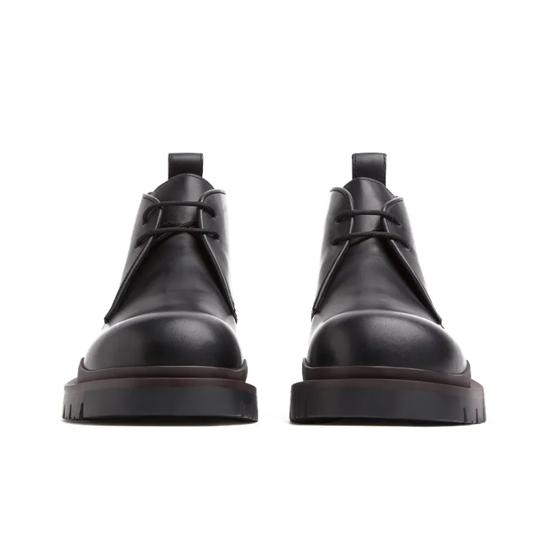 Bottega Veneta Tire Desert Boot Black Fondant-3