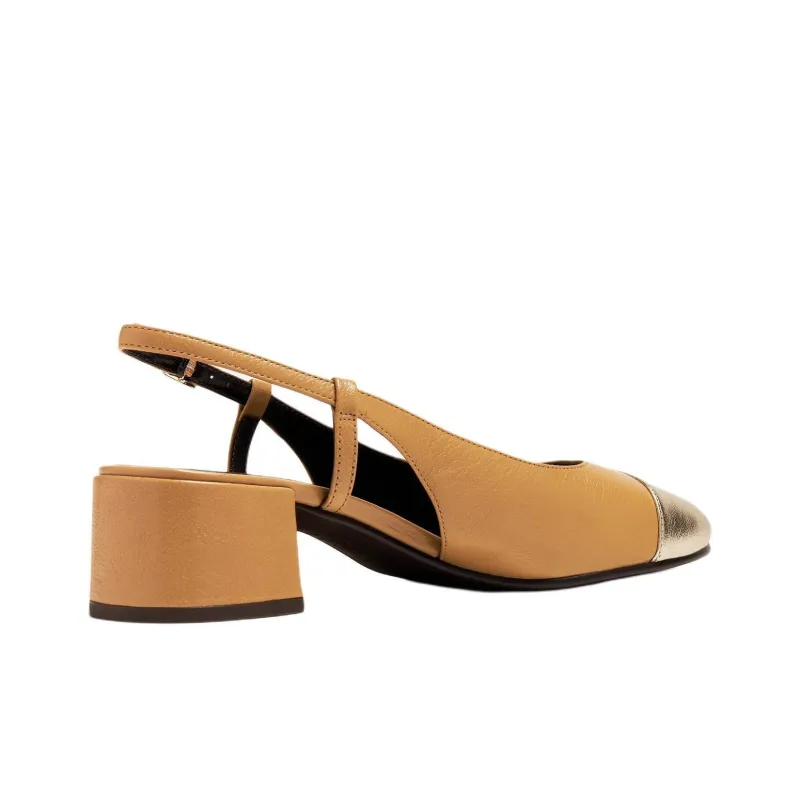 TORY BURCH Chunky Heel High Heels 4.5cm Women's Brown-3