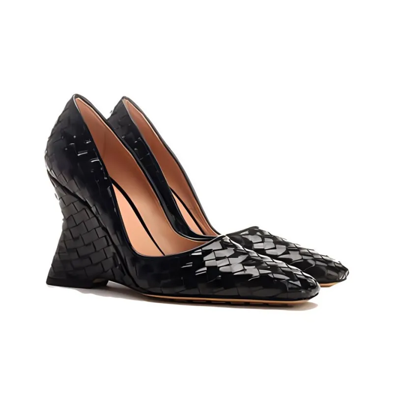 Bottega Veneta Intrecciato Slip-On Pumps-1