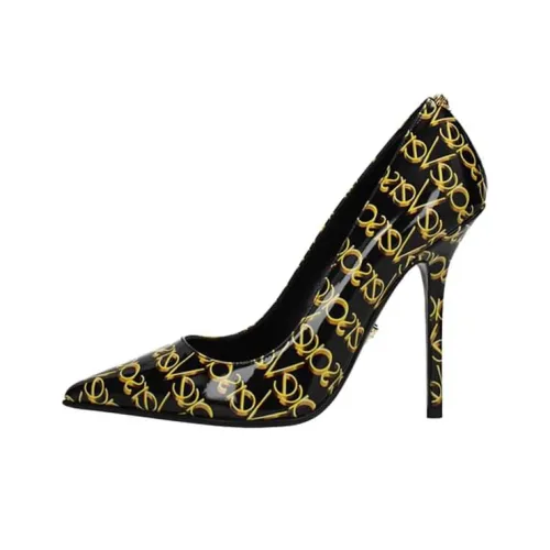 VERSACE High Heels Women's Low-Top Black/Gold