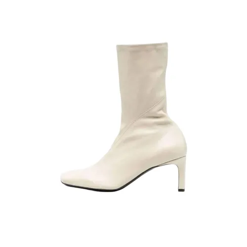 JIL SANDER Pre-Owned Slanted 70mm Leather Boots