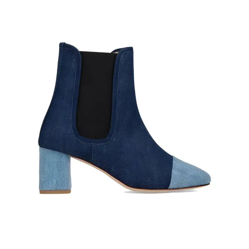 Repetto Melissa Short Chelsea Boots 6cm Women's Blue-1