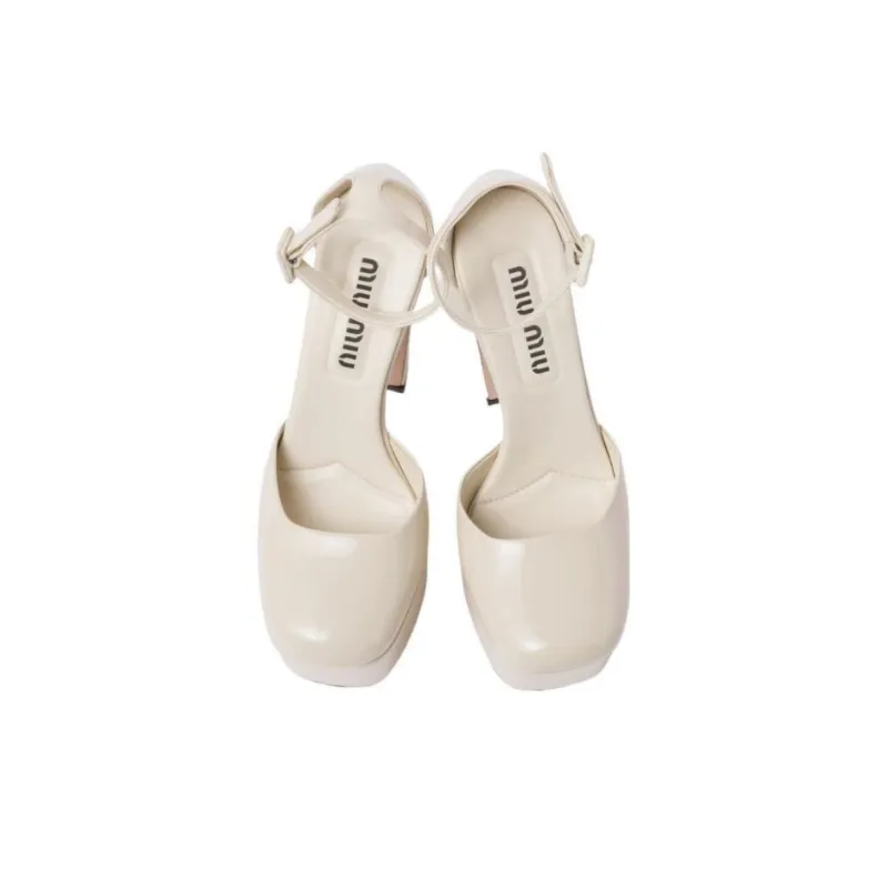 MIU MIU Patent-leather Platform Pumps-4