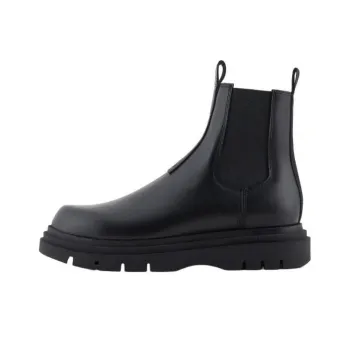 ARMANI EXCHANGE Short Chelsea Boots Men's Black