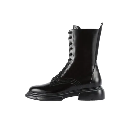 EMPORIO ARMANI Mid-Calf Boots Women's Black