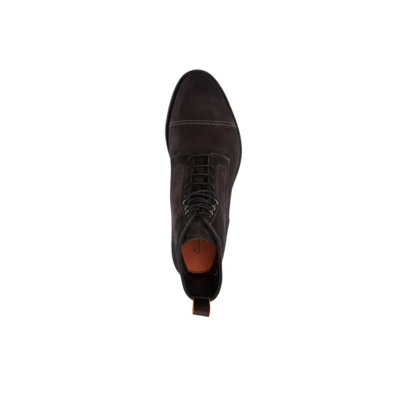Santoni Suede Lace up Boots-4