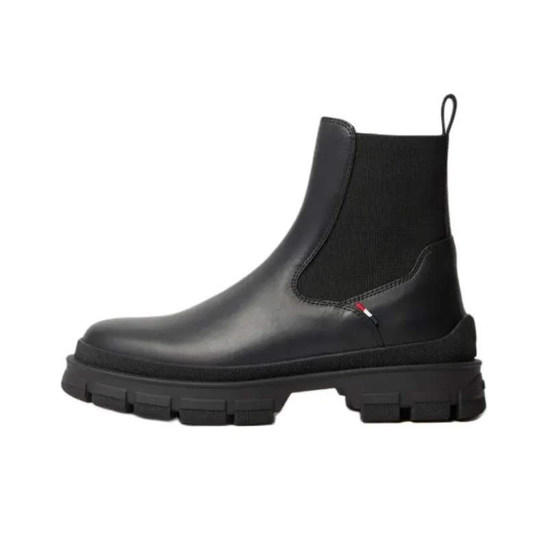 Moncler Hevea Short Chelsea Boots 7.8cm Men's Black-0