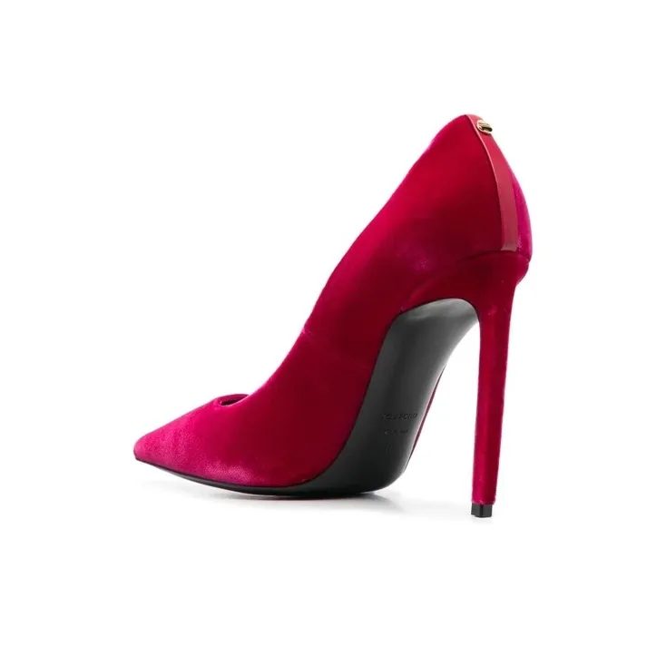 TOM FORD Slim Heel High Heels Women's Red-3
