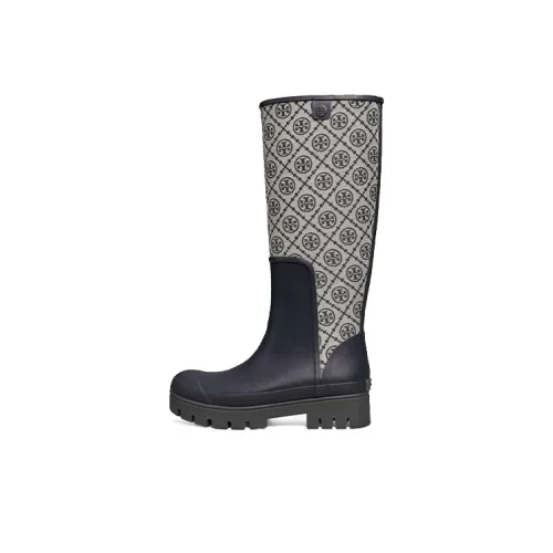 TORY BURCH T Mongram Knee-high Boots Women's Blue