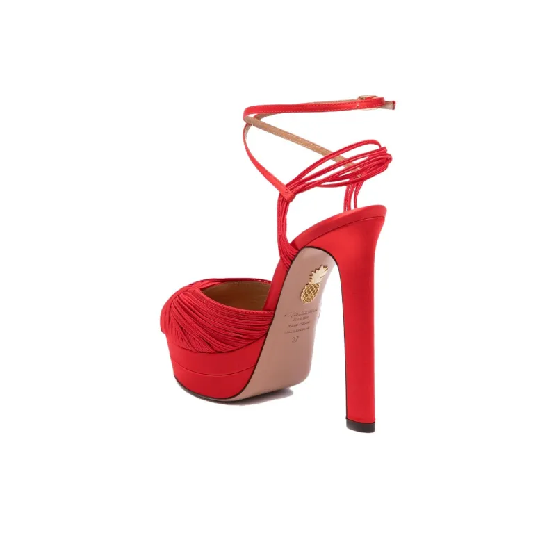 AQUAZZURA 135mm Twist Detail Sandals-3