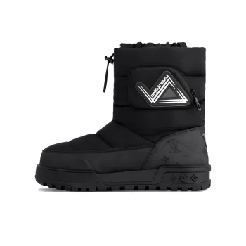 LOUIS VUITTON ALPINE Crew Snow Boots Men's Black
