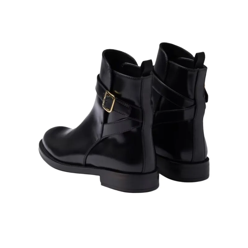 PRADA Ankle Boots Women's Black-4
