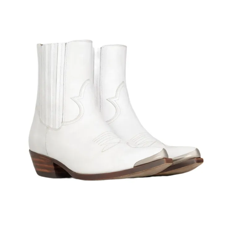 CELINE Cruiser Chelsea Boots Men's White-2