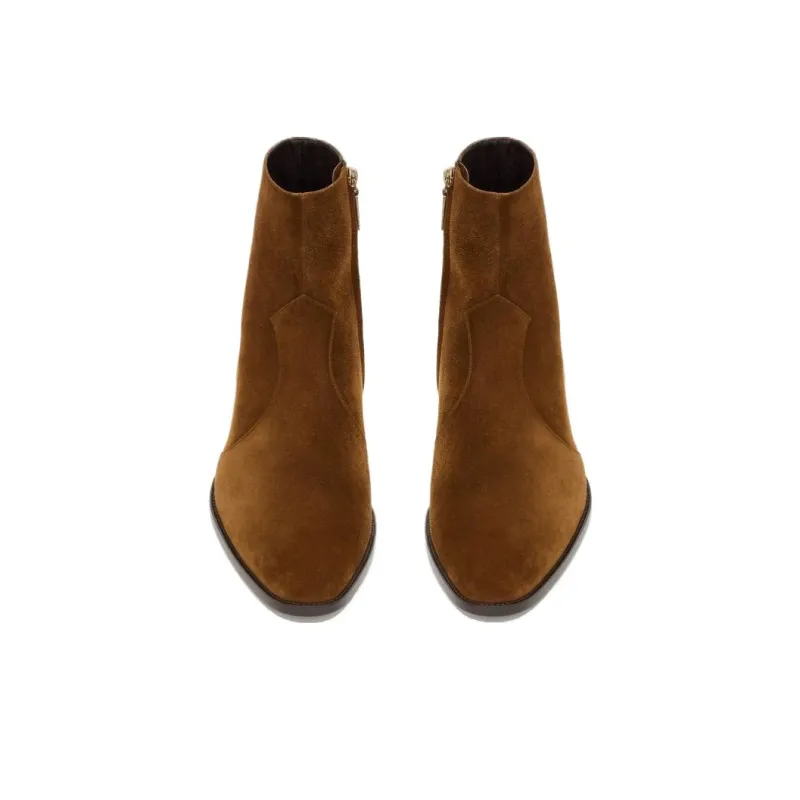SAINT LAURENT Wyatt 40mm Ankle Boots-3