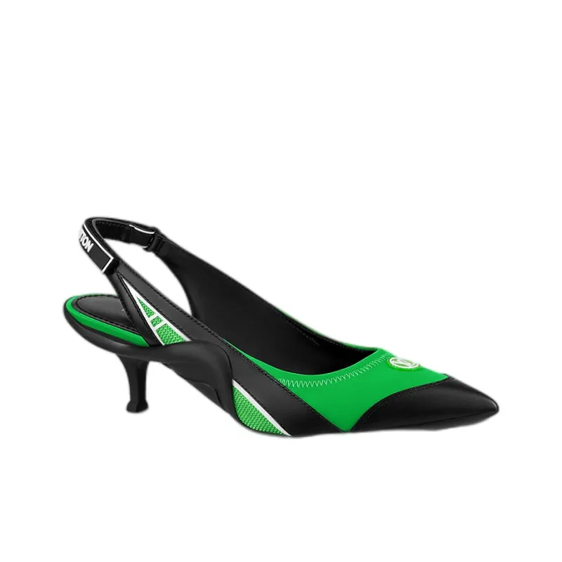 LOUIS VUITTON Archlight Slim Heel High Heels Women's Green-1